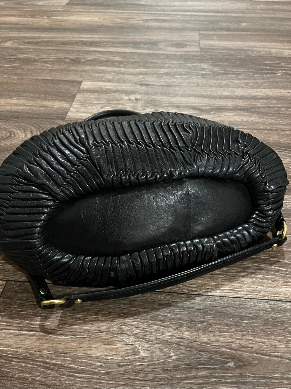 Coach Madison Sophia Satchel Black Pleated Leather with Gold Hardware - Picture 5 of 13